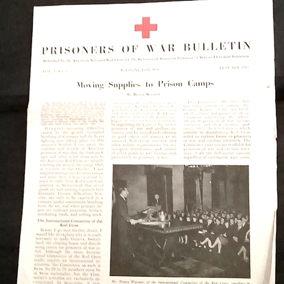 Vintage Red Cross prisoners of war bulletin - Picture 1 of 2